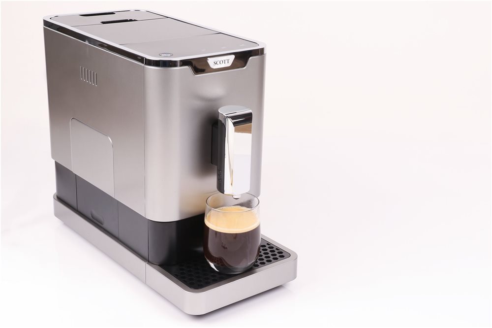 Machine à café expresso broyeur à grains compacte et silencieuse
