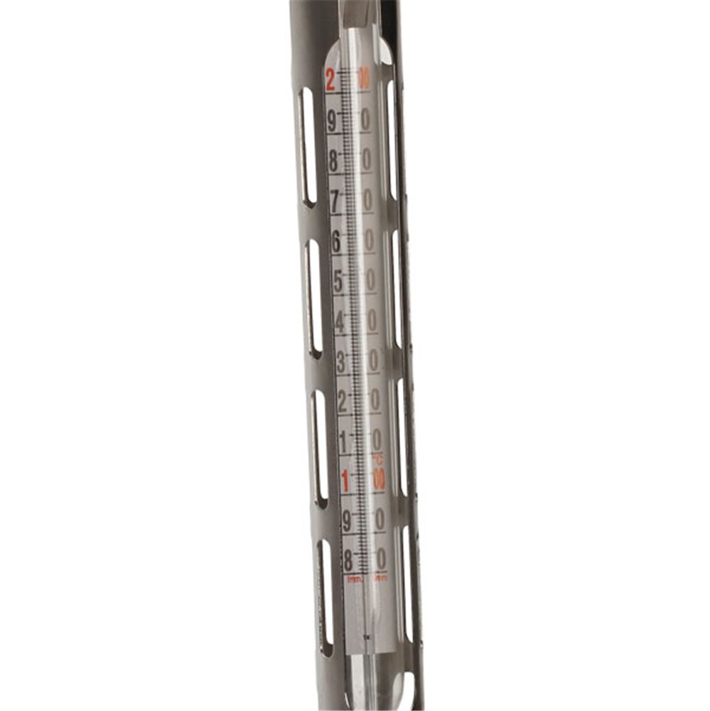Thermomètre confiseur gaine en inox sans mercure +80°C à +200°C