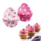 Caissettes à muffin et cup cakes en papier blanc et rose