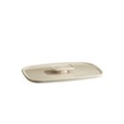 Couvercle blanc Argile pour plat à four rectangulaire 36 cm Ultime Emile Henry