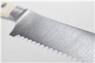 Couteau à pain denté 20 cm forgé Classic Ikon blanc Wüsthof