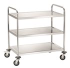 Chariot inox 3 plateaux