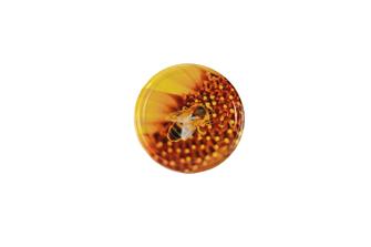 Twist-off-Deckel für Honigglas, Biene auf Pollen, 82 mm, 10 Stück