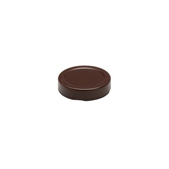 Capsule pour Bocal Jupe Haute diam 58 mm couleur marron par lot de 24