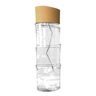lilas bouteille infusion avec filtre & protection silicone bouteille en verre 100 % étanche Leifheit Flip Gourde réutilisable 600 ml 